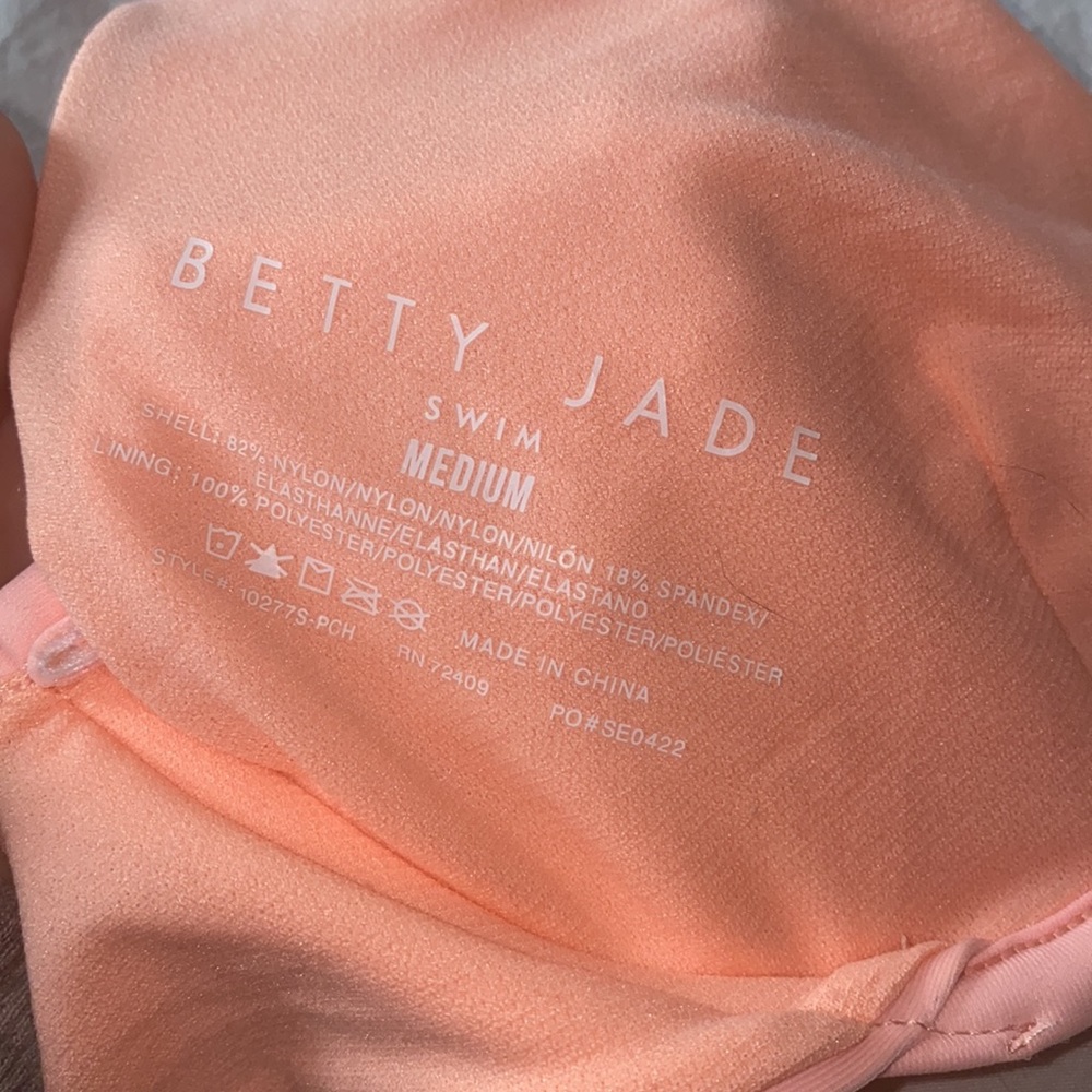 Peach two piece swimsuit - Picture 7 of 11